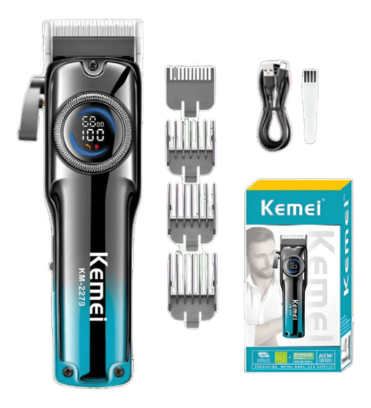 KEMEI KM-2279 - Cortadora de Pelo Profesional con Display LED