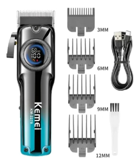 KEMEI KM-2279 - Cortadora de Pelo Profesional con Display LED